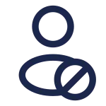 User Block Rounded SVG Icon